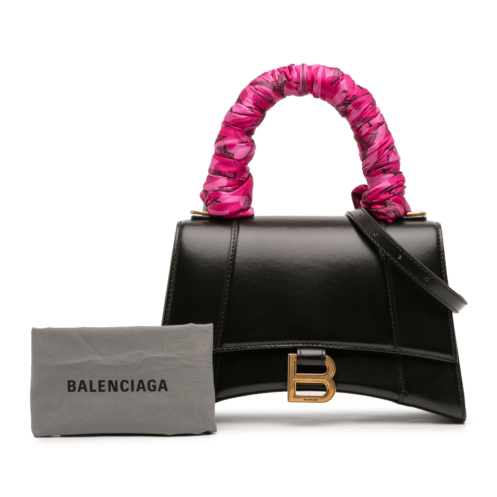 Pre-Loved Balenciaga Small Shiny Box Calfskin Hourglass Top Handle Bag - Picture 12 of 12